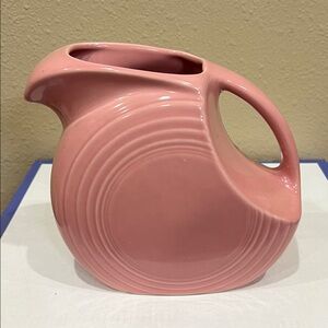 Fiesta Disk pitcher in rose pink 64 oz